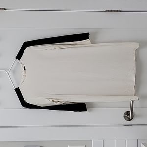 Zara black and cream dress